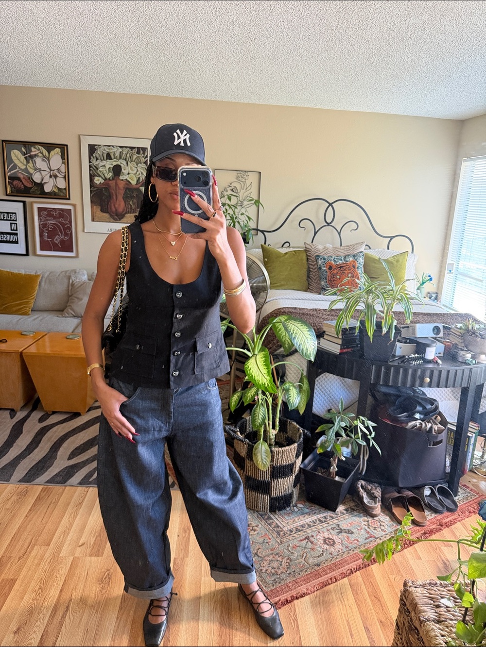 Insight Black Tailored Black Vest
